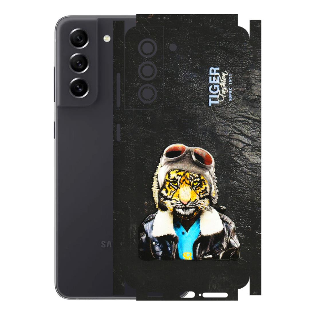 Samsung A/S Series Phone Skins (All Models) - Rider Tiger - 3D Embossed Finish (L-113) Samsung Galaxy S21 FE 5G