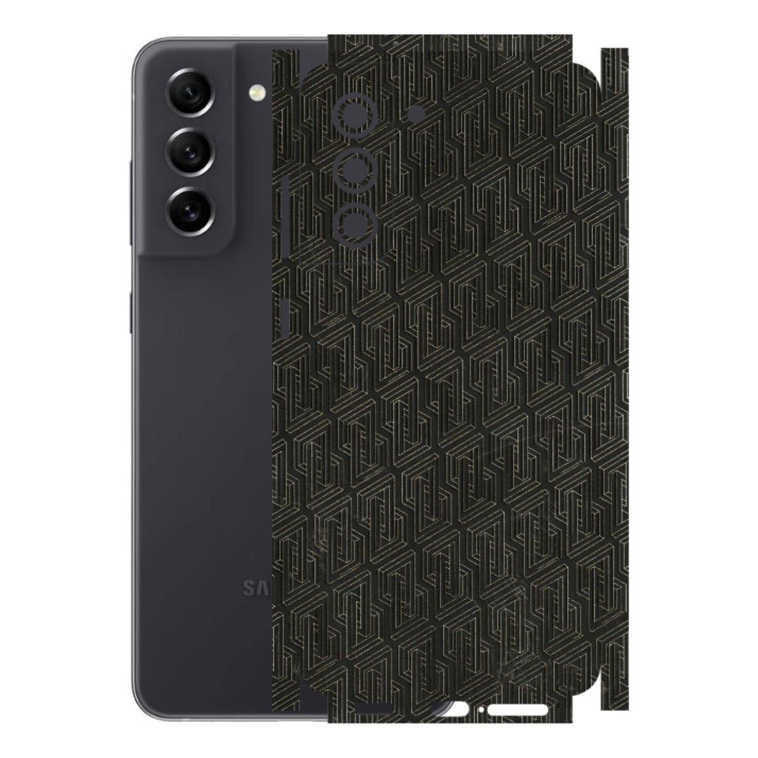Samsung A/S Series Phone Skins (All Models) - Black Abstract Pattern - 3D Embossed Finish (L-117) Samsung Galaxy S21 FE 5G