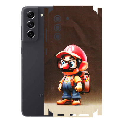 Samsung A/S Series Phone Skins (All Models) - Little Mario - 3D Embossed Finish (L-119) Samsung Galaxy S21 FE 5G