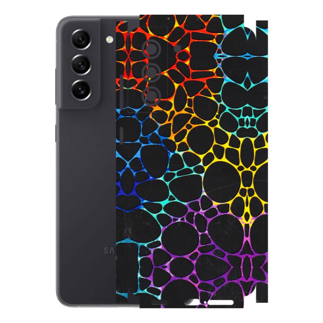 Samsung A/S Series Phone Skins (All Models) - Abstract Art MultiColour - 3D Embossed Finish (L-133) Samsung Galaxy S21 FE 5G
