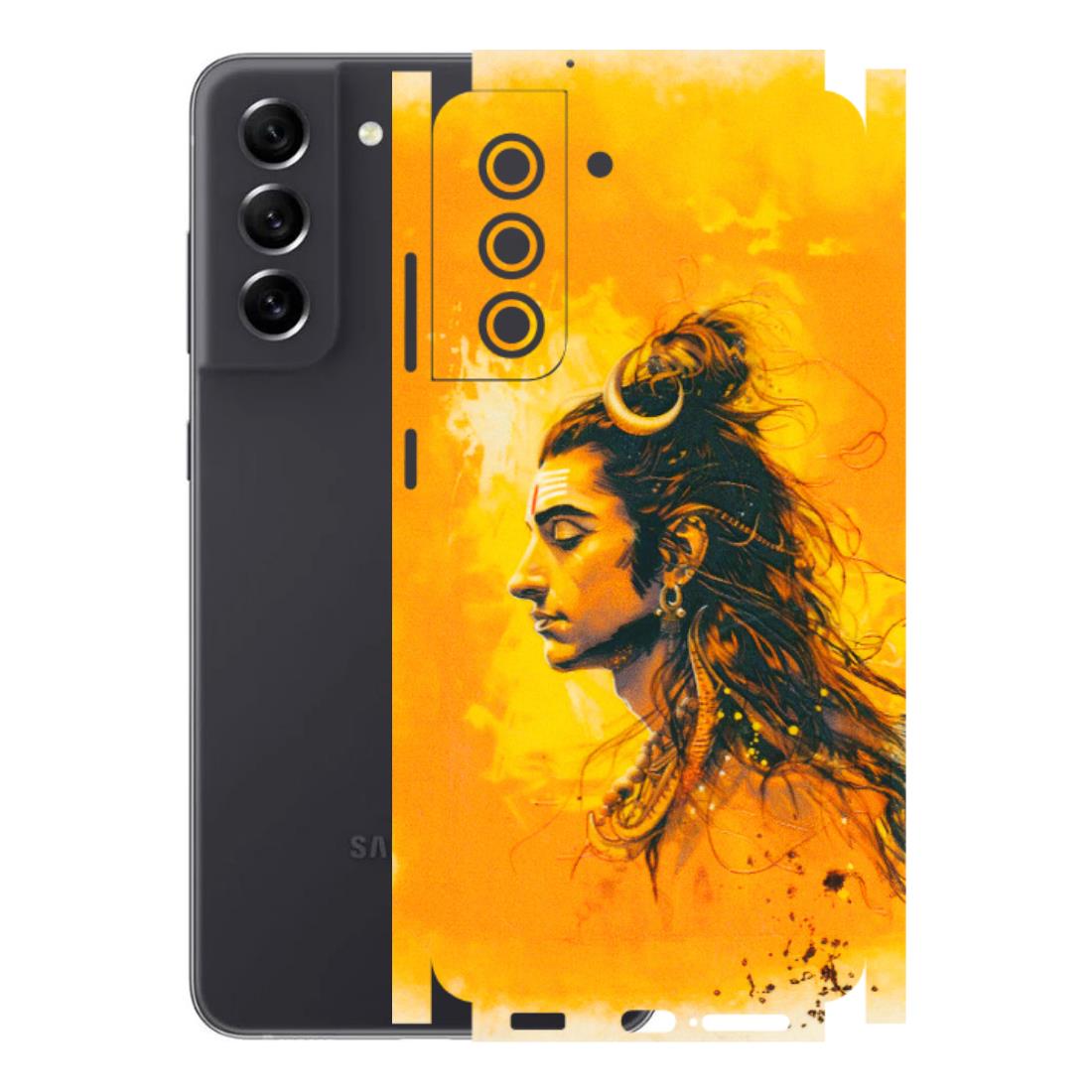 Samsung A/S Series Phone Skins (All Models) - Shiv Shakti - 3D Embossed Finish (L-14) Samsung Galaxy S21 FE 5G
