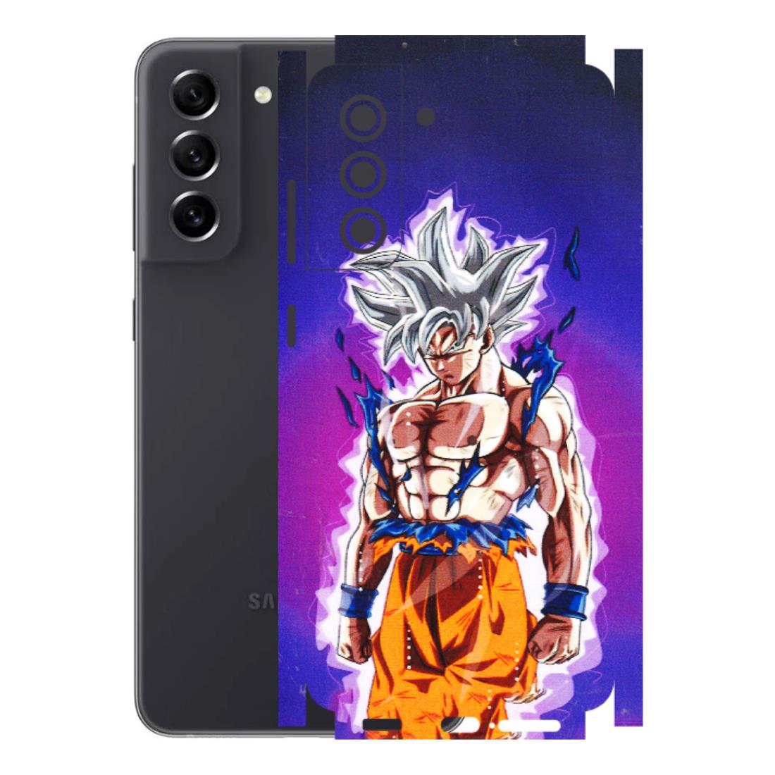 Samsung A/S Series Phone Skins (All Models) - Goku Purple Anime - 3D Embossed Finish (L-147) Samsung Galaxy S21 FE 5G