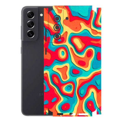 Samsung A/S Series Phone Skins (All Models) - Abstract Swirl - 3D Embossed Finish (L-150) Samsung Galaxy S21 FE 5G