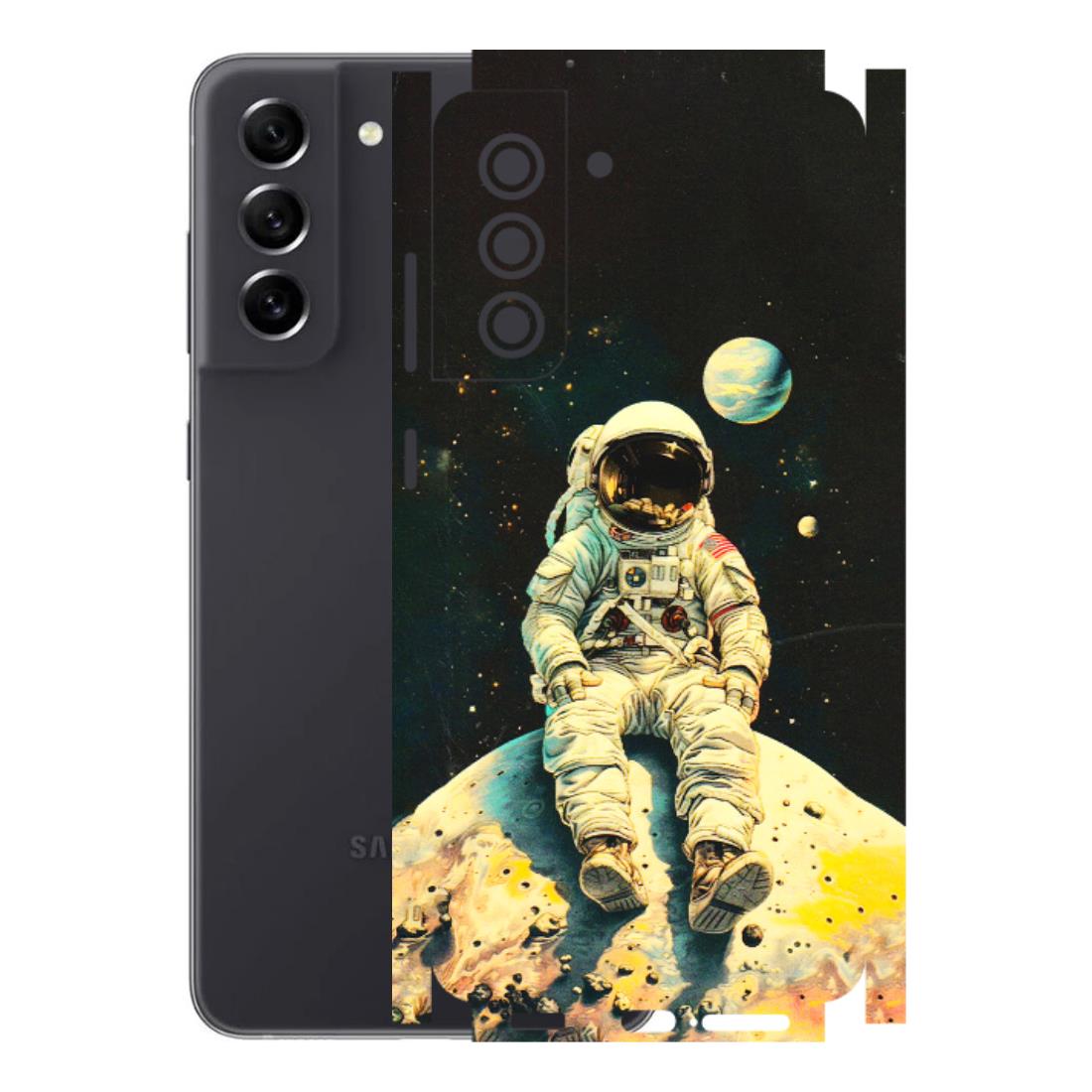 Samsung A/S Series Phone Skins (All Models) - Astronaut in Space - 3D Embossed Finish (L-16) Samsung Galaxy S21 FE 5G