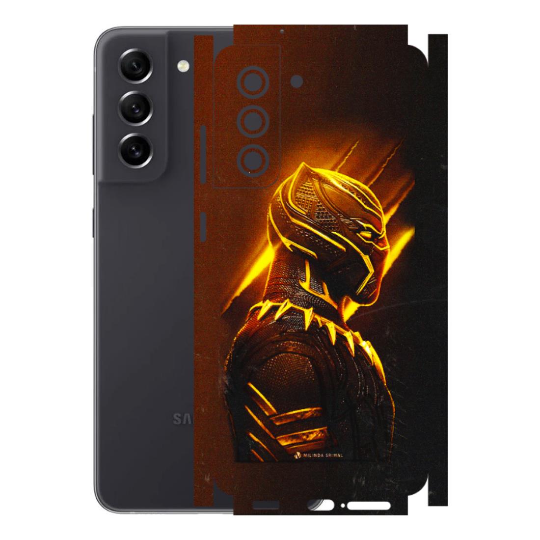 Samsung A/S Series Phone Skins (All Models) - Gold Black Panther - 3D Embossed Finish (L-181) Samsung Galaxy S21 FE 5G