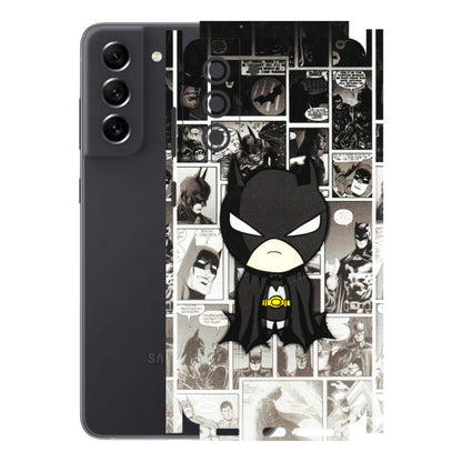 Samsung A/S Series Phone Skins (All Models) - Toon Batman - 3D Embossed Finish (L-182) Samsung Galaxy S21 FE 5G