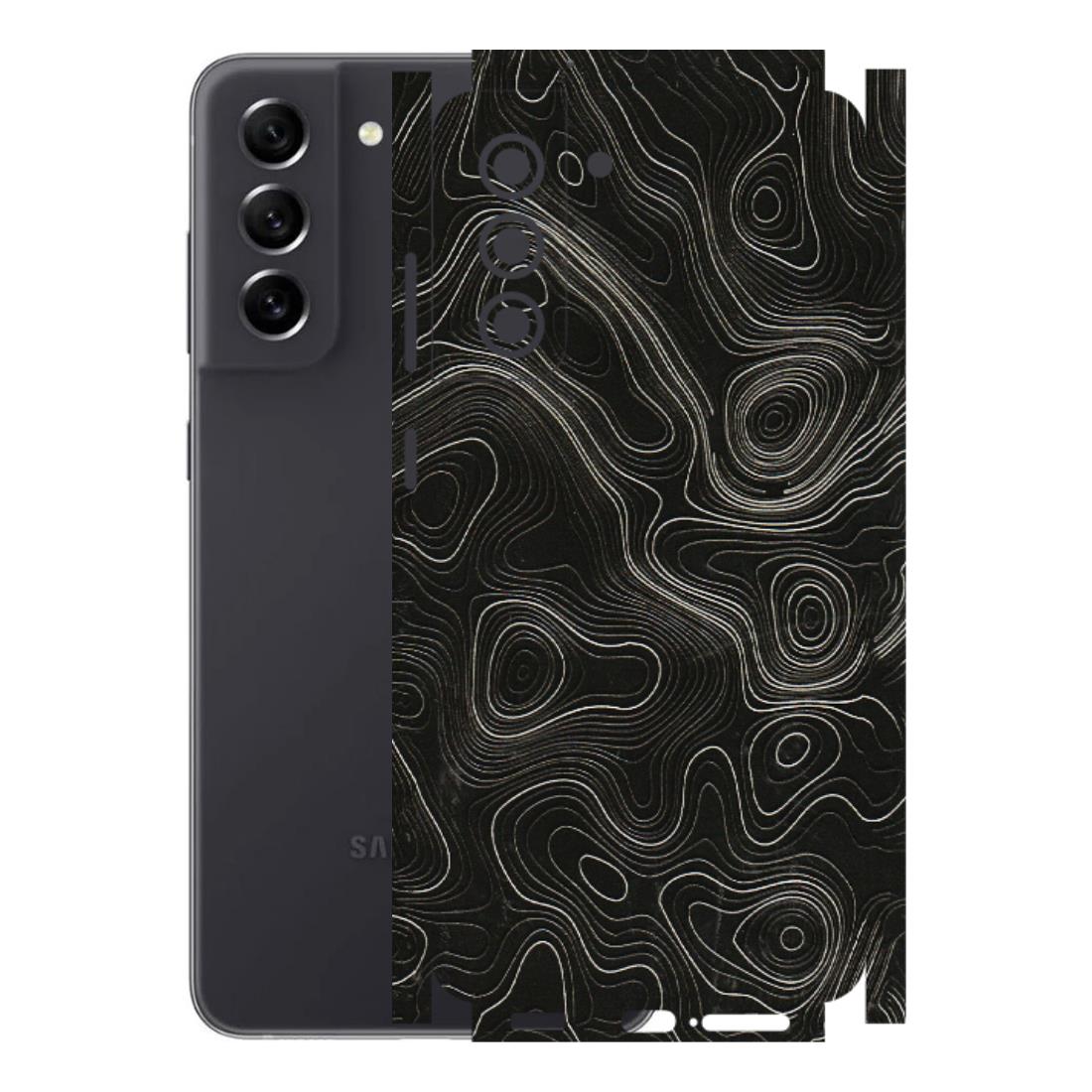 Samsung A/S Series Phone Skins (All Models) - Black Swirl - 3D Embossed Finish (L-196) Samsung Galaxy S21 FE 5G