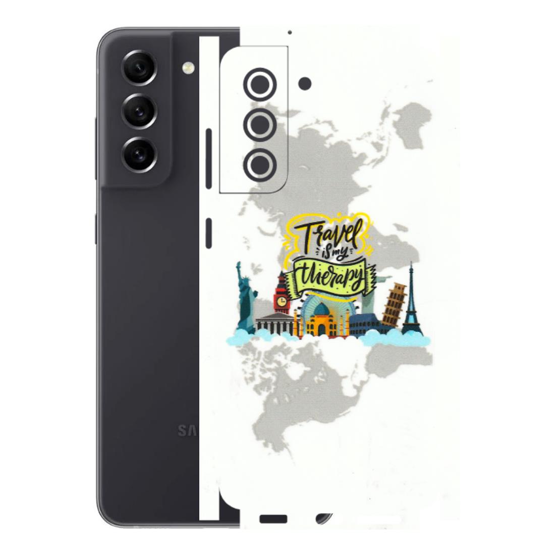 Samsung A/S Series Phone Skins (All Models) - Travel Therapy - 3D Embossed Finish (L-199) Samsung Galaxy S21 FE 5G