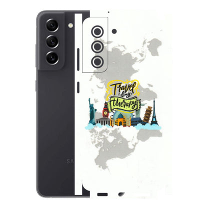 Samsung A/S Series Phone Skins (All Models) - Travel Therapy - 3D Embossed Finish (L-199) Samsung Galaxy S21 FE 5G