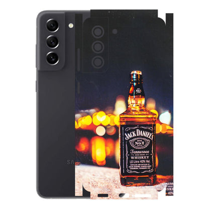 Samsung A/S Series Phone Skins (All Models) - JD Whiskey Bottle - 3D Embossed Finish (L-20) Samsung Galaxy S21 FE 5G