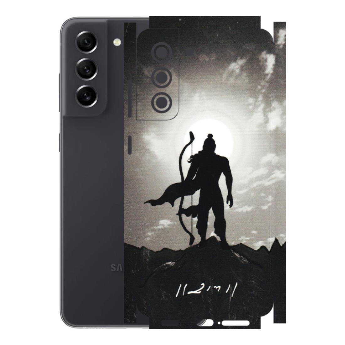 Samsung A/S Series Phone Skins (All Models) - Jai Siya Ram - 3D Embossed Finish (L-200) Samsung Galaxy S21 FE 5G