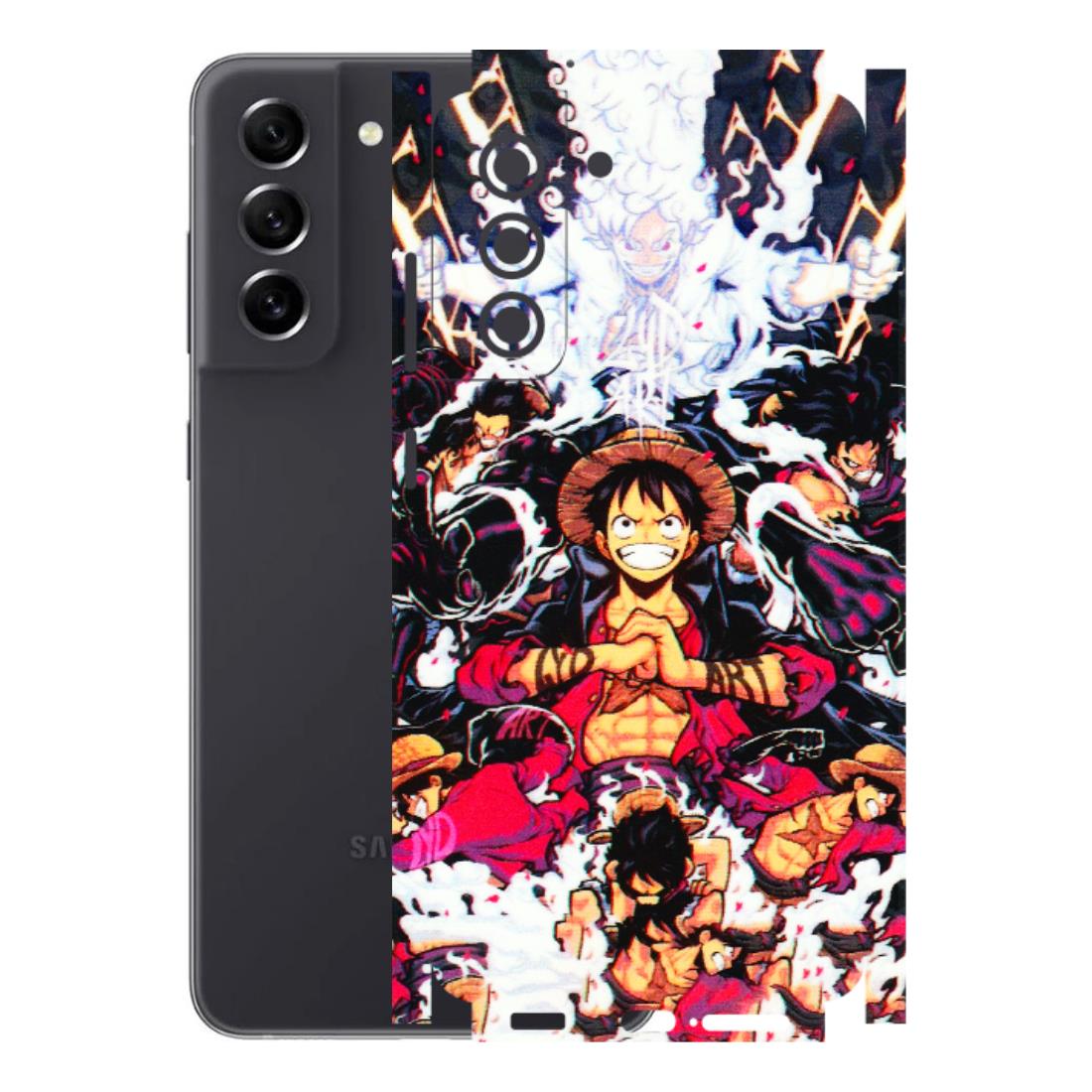 Samsung A/S Series Phone Skins (All Models) - Luffy Anime Character - 3D Embossed Finish (L-203) Samsung Galaxy S21 FE 5G