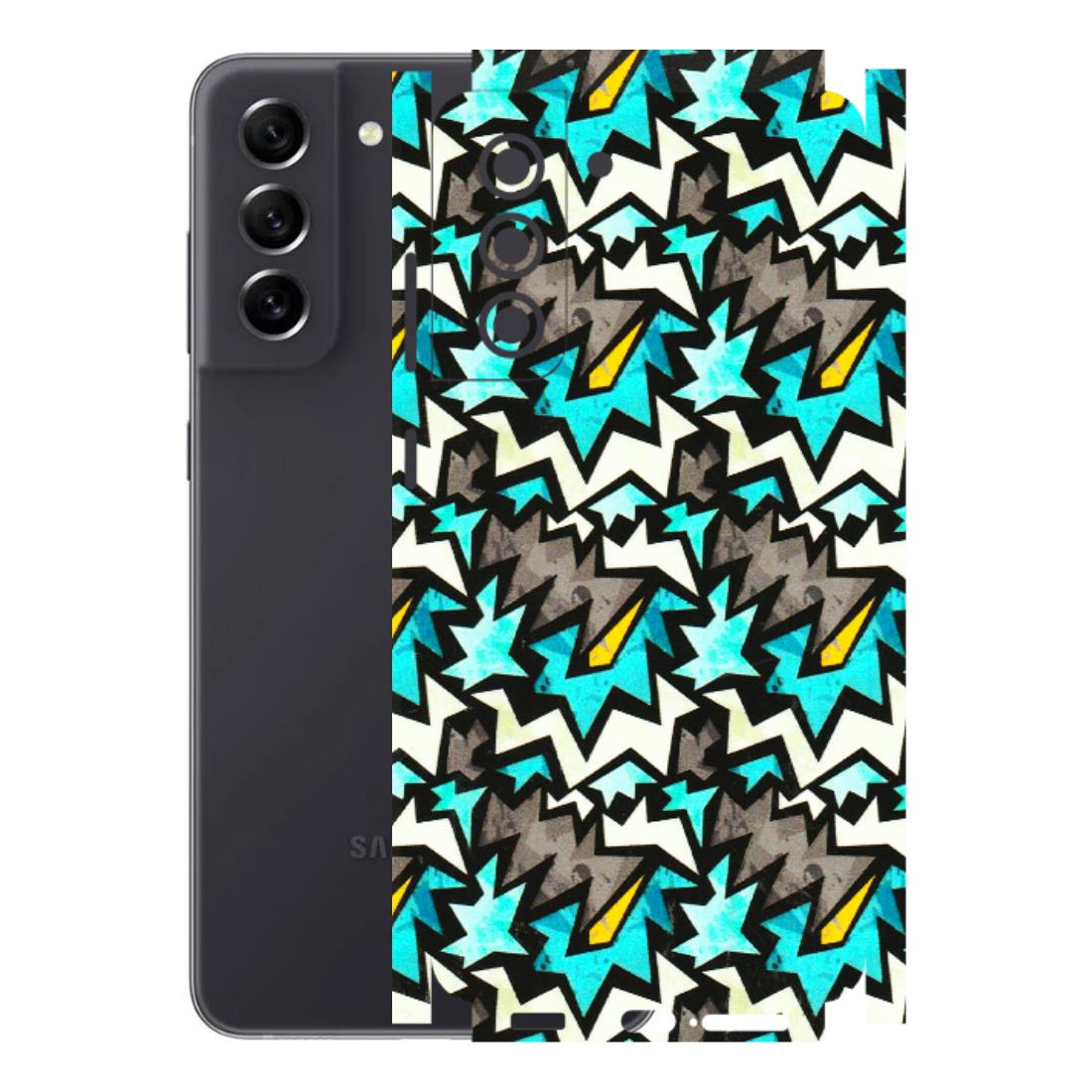 Samsung A/S Series Phone Skins (All Models) - Funky Zig Zag - 3D Embossed Finish (L-223) Samsung Galaxy S21 FE 5G