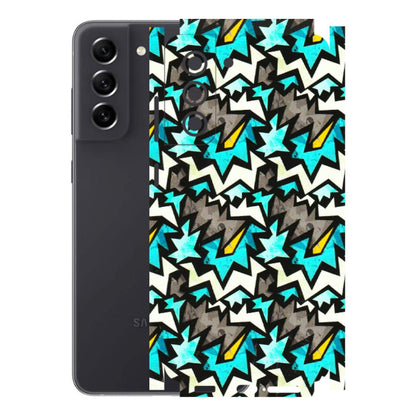 Samsung A/S Series Phone Skins (All Models) - Funky Zig Zag - 3D Embossed Finish (L-223) Samsung Galaxy S21 FE 5G