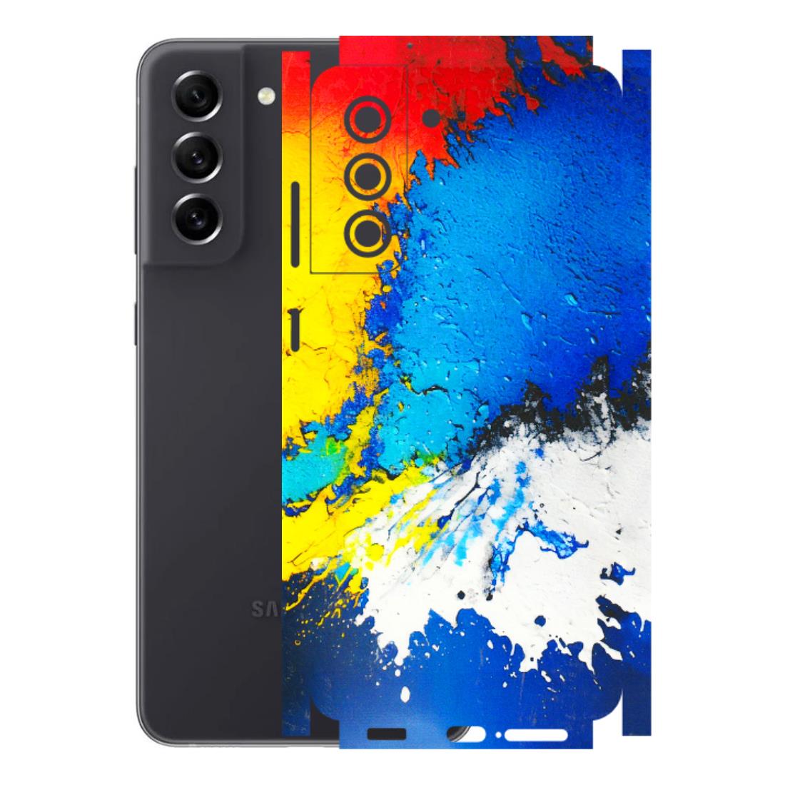 Samsung A/S Series Phone Skins (All Models) - Acrylic Paint Spill - 3D Embossed Finish (L-229) Samsung Galaxy S21 FE 5G