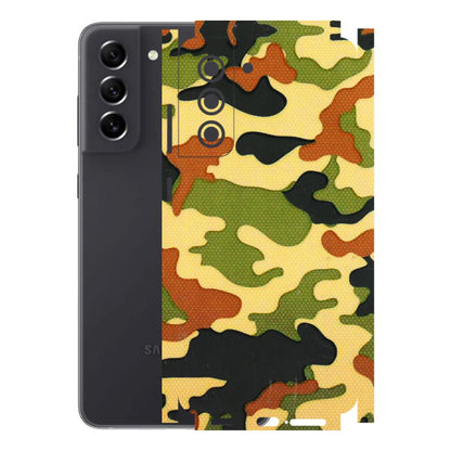 Samsung A/S Series Phone Skins (All Models) - Indian Military - 3D Embossed Finish (L-234) Samsung Galaxy S21 FE 5G