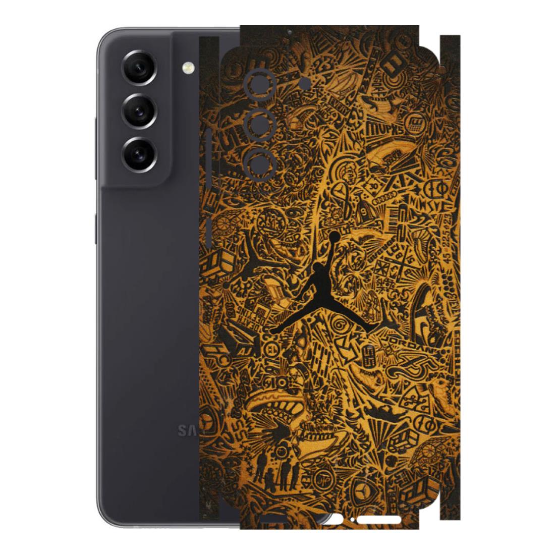 Samsung A/S Series Phone Skins (All Models) - Premium Gold Basketball Player - 3D Embossed Finish (L-236) Samsung Galaxy S21 FE 5G