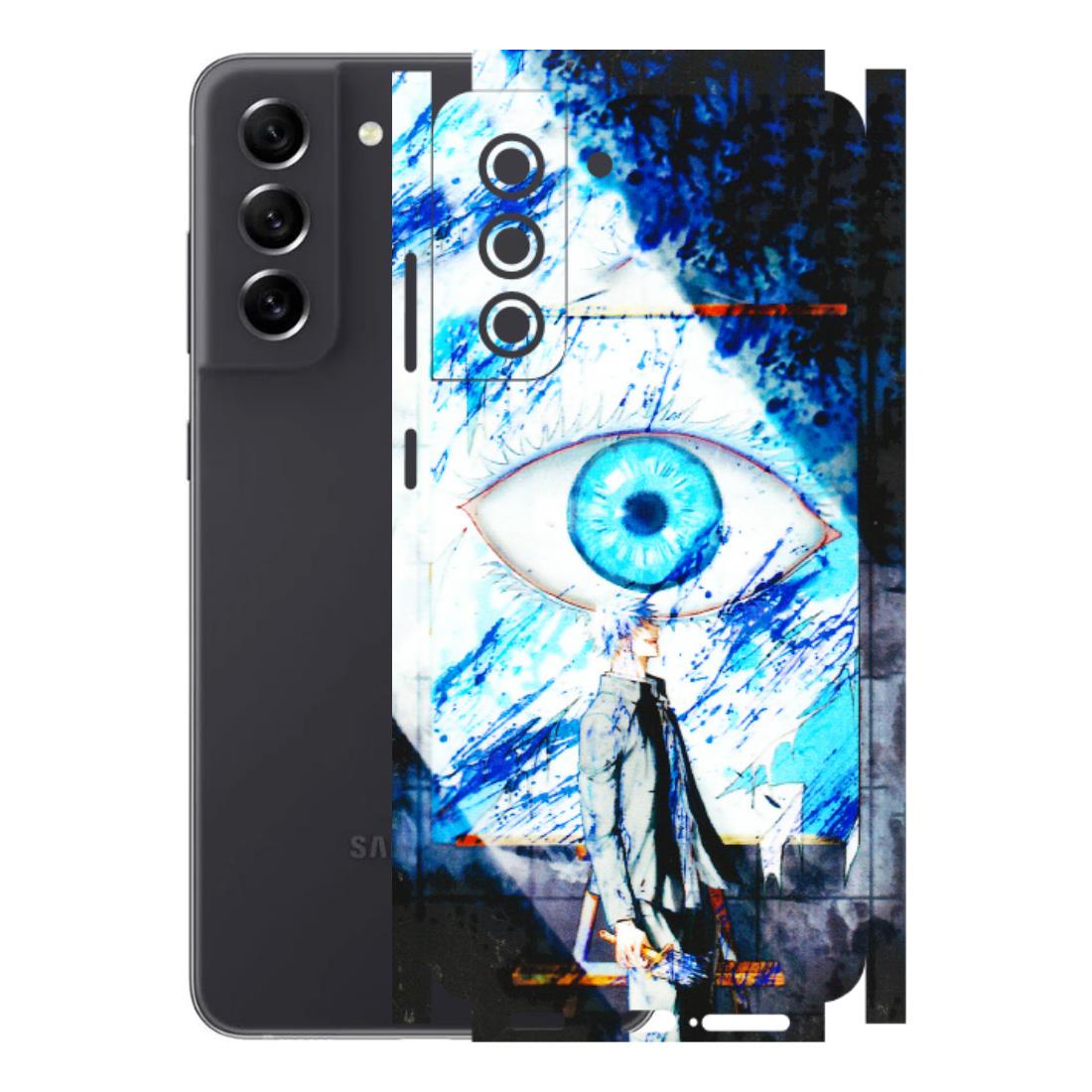 Samsung A/S Series Phone Skins (All Models) - Gojo Satoru evil eye - 3D Embossed Finish (L-239) Samsung Galaxy S21 FE 5G