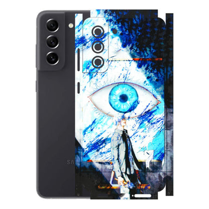 Samsung A/S Series Phone Skins (All Models) - Gojo Satoru evil eye - 3D Embossed Finish (L-239) Samsung Galaxy S21 FE 5G