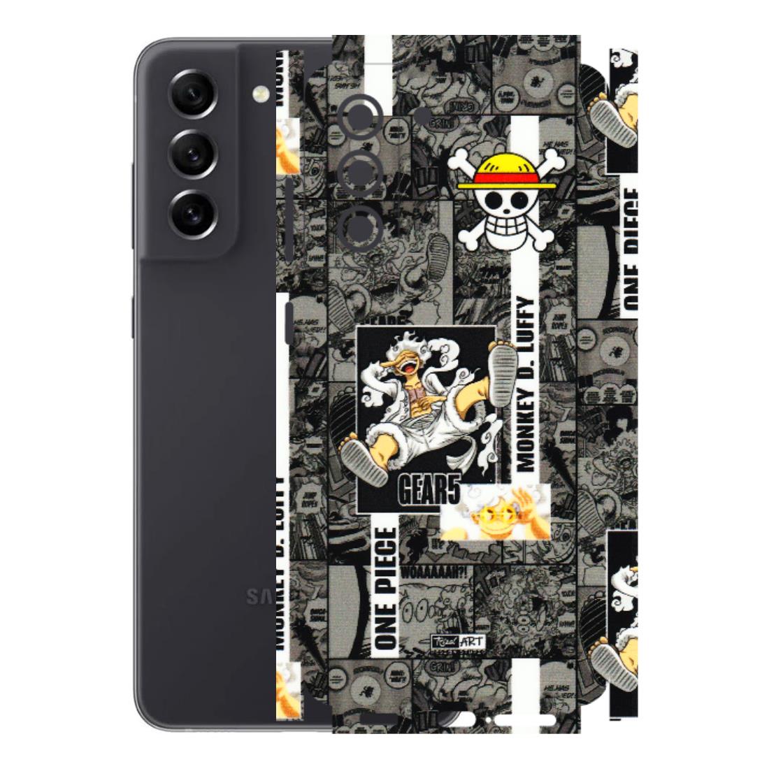 Samsung A/S Series Phone Skins (All Models) - Cuffy Anime MonkeyCamic - 3D Embossed Finish (L-242) Samsung Galaxy S21 FE 5G