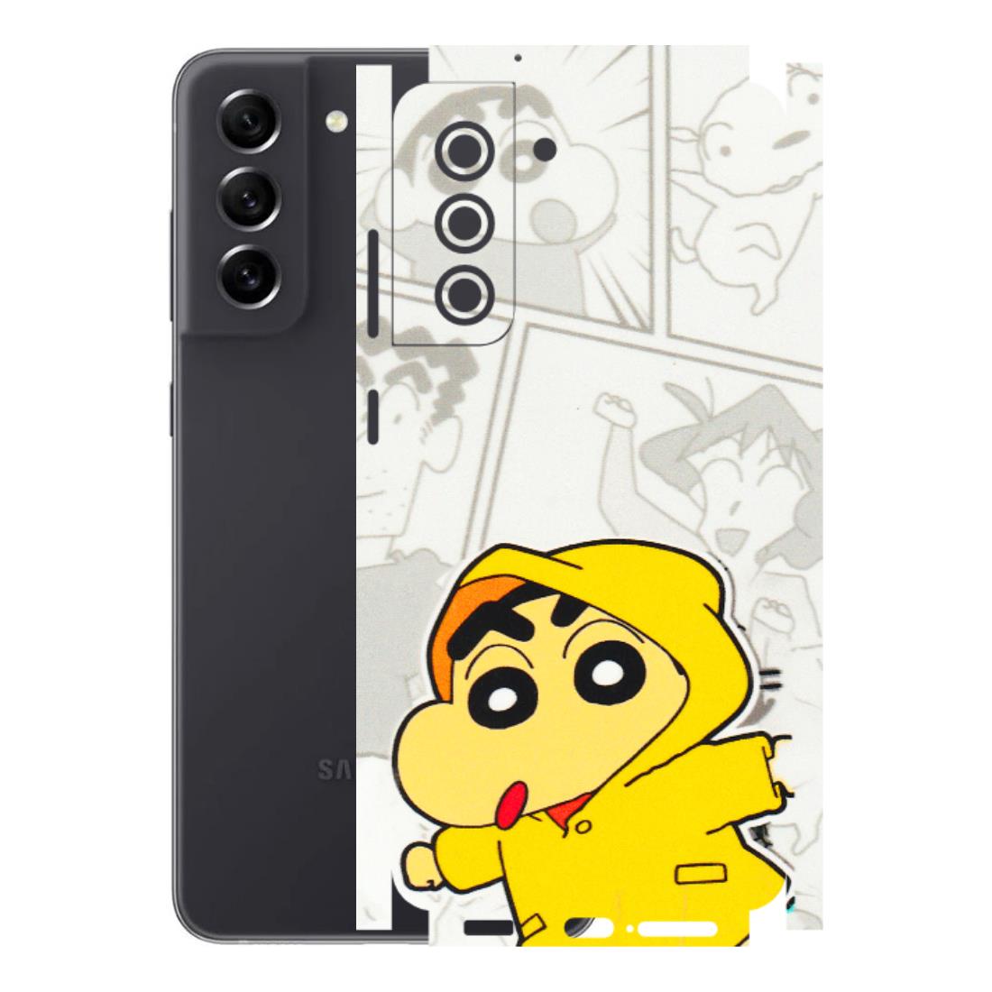 Samsung A/S Series Phone Skins (All Models) - Yellow Shinchan Comic - 3D Embossed Finish (L-246) Samsung Galaxy S21 FE 5G