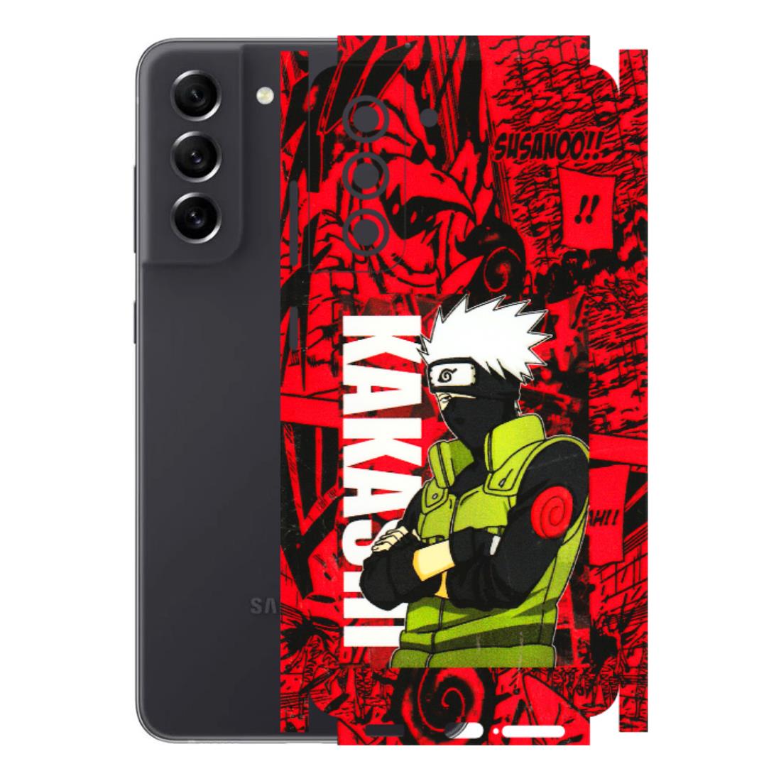 Samsung A/S Series Phone Skins (All Models) - Kakashi Red Anime - 3D Embossed Finish (L-251) Samsung Galaxy S21 FE 5G
