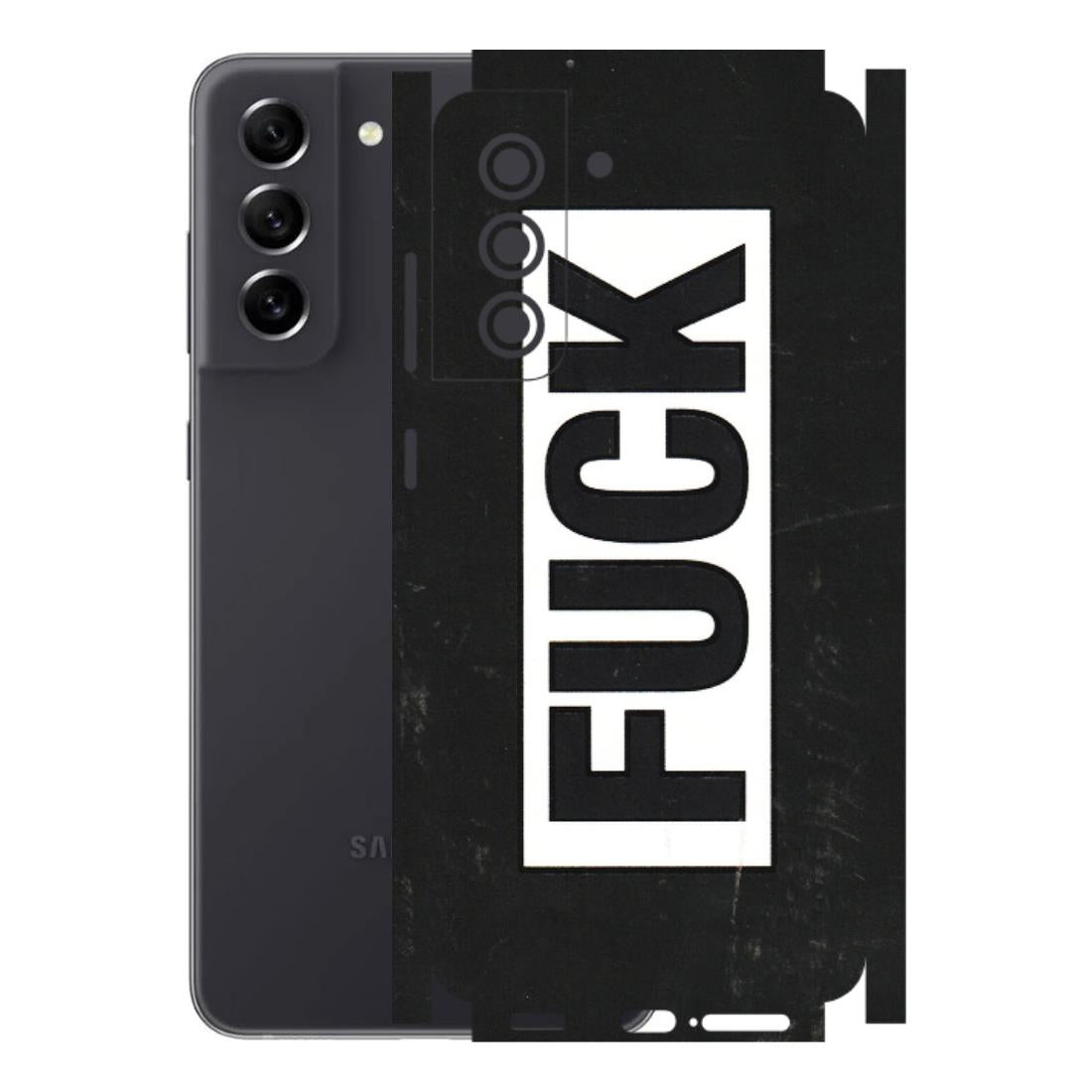 Samsung A/S Series Phone Skins (All Models) - The F Word - 3D Embossed Finish (L-255) Samsung Galaxy S21 FE 5G