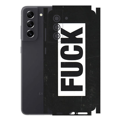 Samsung A/S Series Phone Skins (All Models) - The F Word - 3D Embossed Finish (L-255) Samsung Galaxy S21 FE 5G