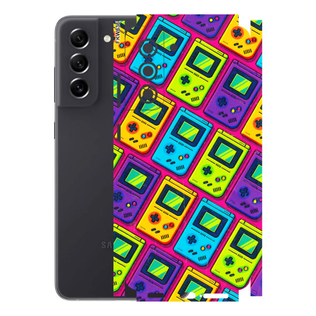 Samsung A/S Series Phone Skins (All Models) - Gameboy Colourful - 3D Embossed Finish (L-266) Samsung Galaxy S21 FE 5G