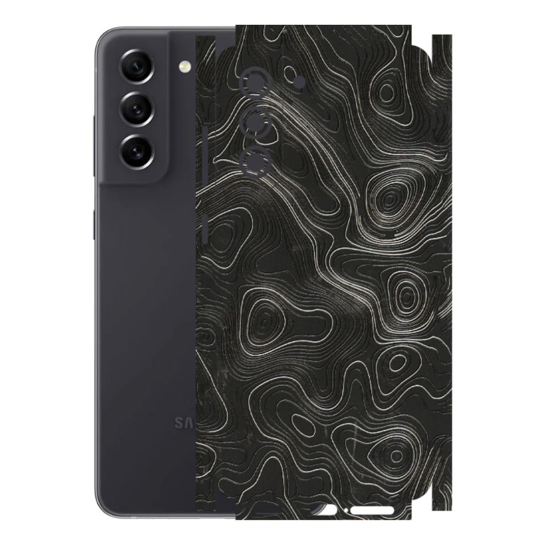 Samsung A/S Series Phone Skins (All Models) - Abstract White Line Map - 3D Embossed Finish (L-269) Samsung Galaxy S21 FE 5G