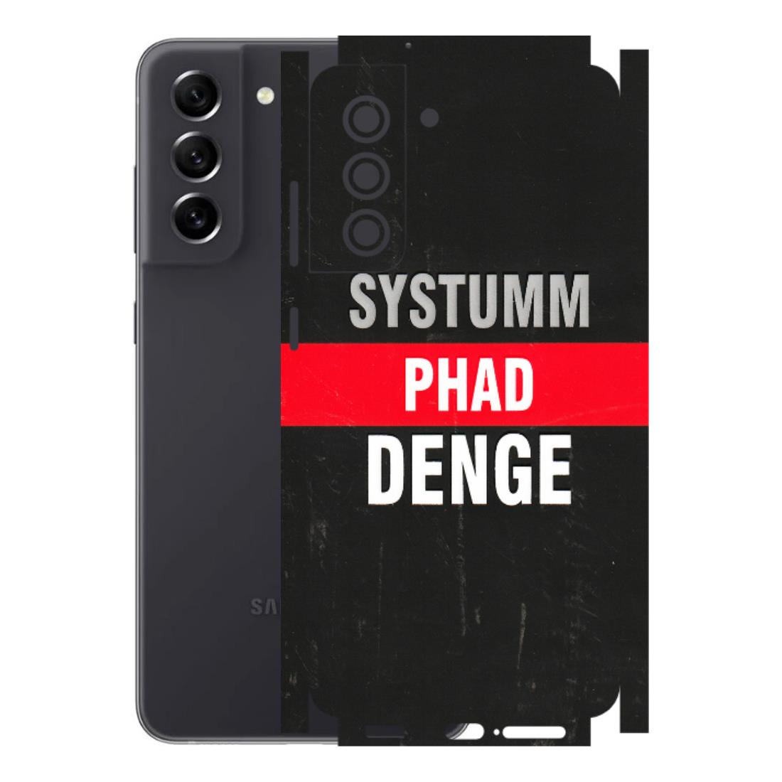 Samsung A/S Series Phone Skins (All Models) - Systumm Phad Denge - 3D Embossed Finish (L-278) Samsung Galaxy S21 FE 5G