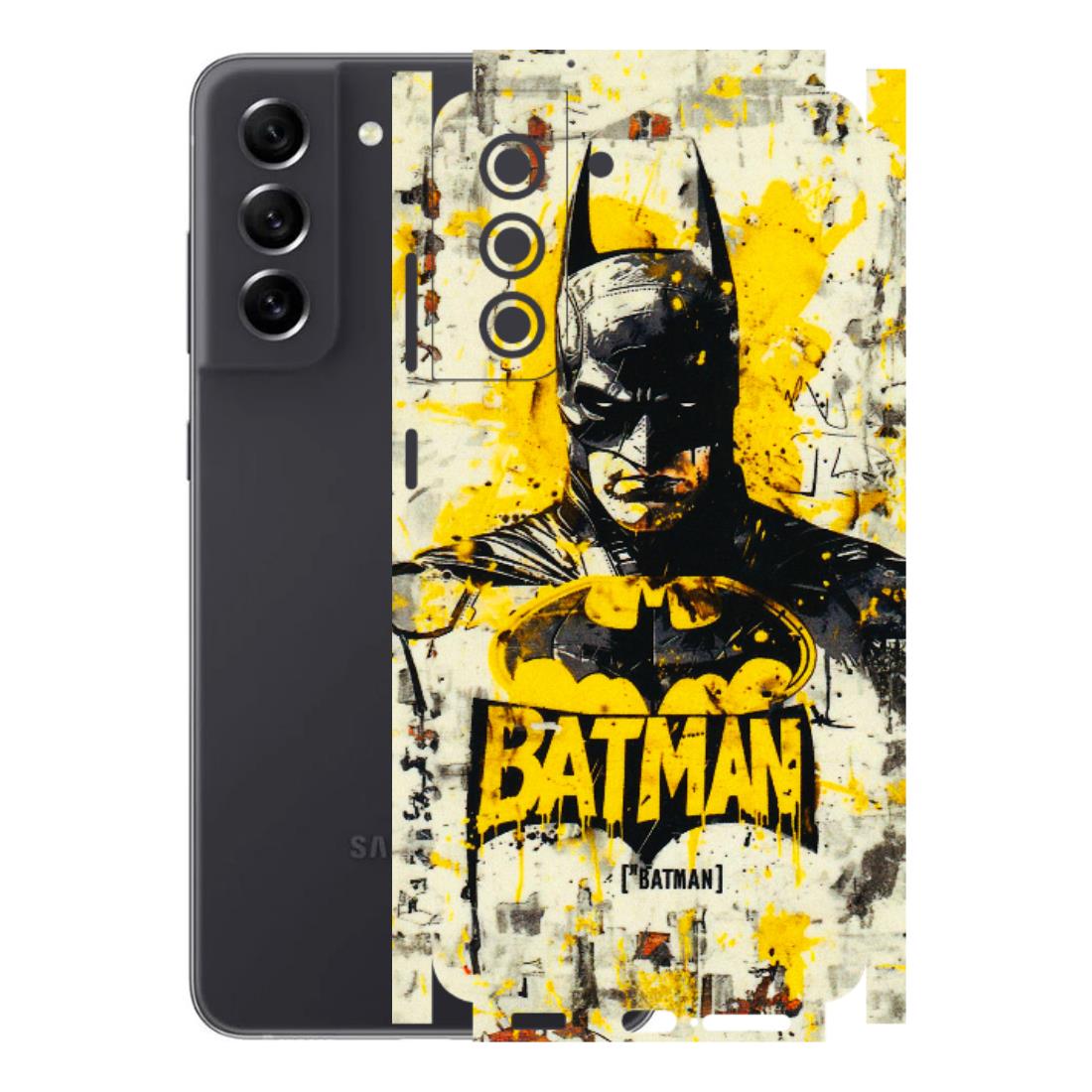 Samsung A/S Series Phone Skins (All Models) - Batman Yellow BT - 3D Embossed Finish (L-304) Samsung Galaxy S21 FE 5G