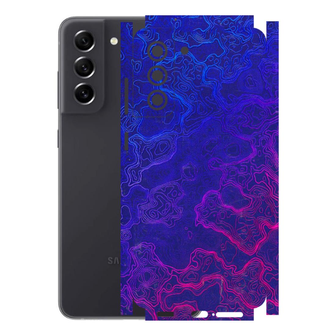 Samsung A/S Series Phone Skins (All Models) - Purple Ripples Swirl - 3D Embossed Finish (L-314) Samsung Galaxy S21 FE 5G