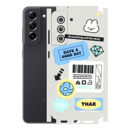 Samsung A/S Series Phone Skins (All Models) - Will Be Okay Design - 3D Embossed Finish (L-316) Samsung Galaxy S21 FE 5G
