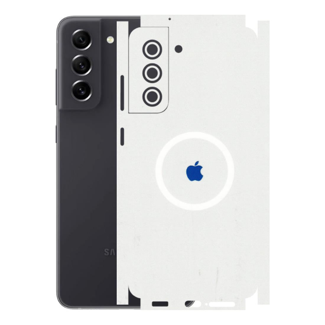 Samsung A/S Series Phone Skins (All Models) - iPhone Magsafe Logo - 3D Embossed Finish (L-320) Samsung Galaxy S21 FE 5G