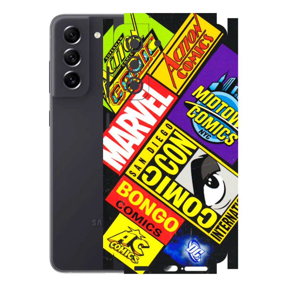 Samsung A/S Series Phone Skins (All Models) - Bongo Comic Con - 3D Embossed Finish (L-325) Samsung Galaxy S21 FE 5G