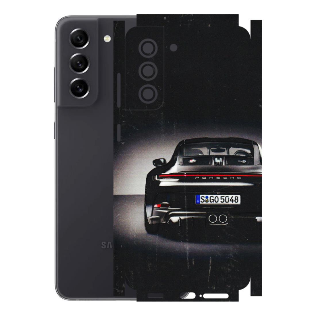 Samsung A/S Series Phone Skins (All Models) - New Black Porsche GT3 - 3D Embossed Finish (L-327) Samsung Galaxy S21 FE 5G