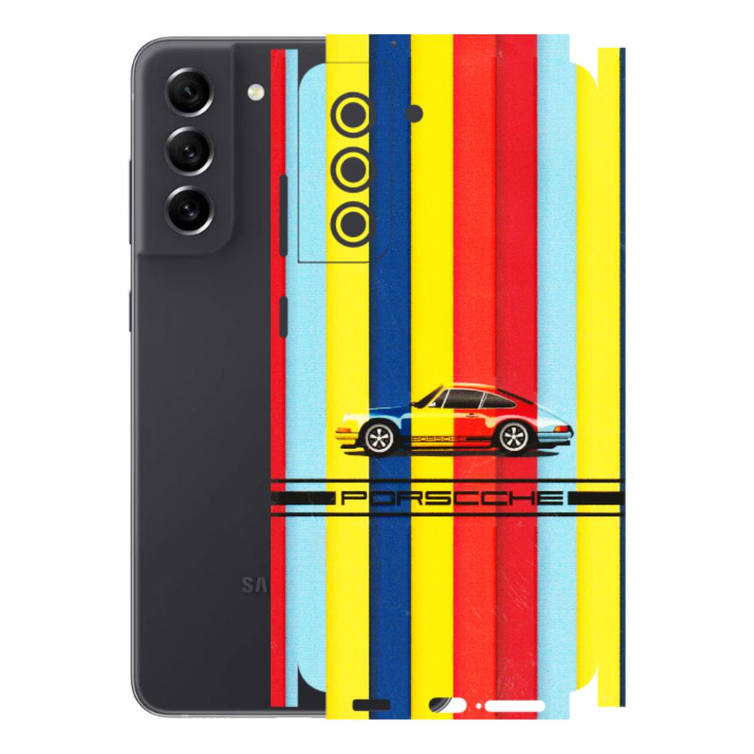 Samsung A/S Series Phone Skins (All Models) - Multicolour Porche - 3D Embossed Finish (L-39) Samsung Galaxy S21 FE 5G