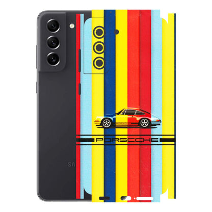 Samsung A/S Series Phone Skins (All Models) - Multicolour Porche - 3D Embossed Finish (L-39) Samsung Galaxy S21 FE 5G