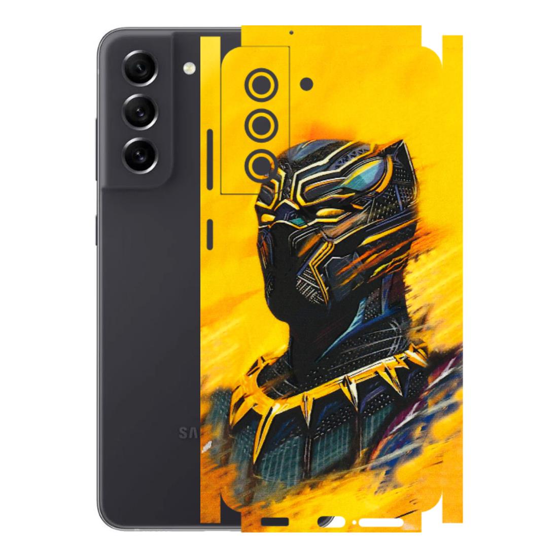 Samsung A/S Series Phone Skins (All Models) - Yellow Panther - 3D Embossed Finish (L-54) Samsung Galaxy S21 FE 5G