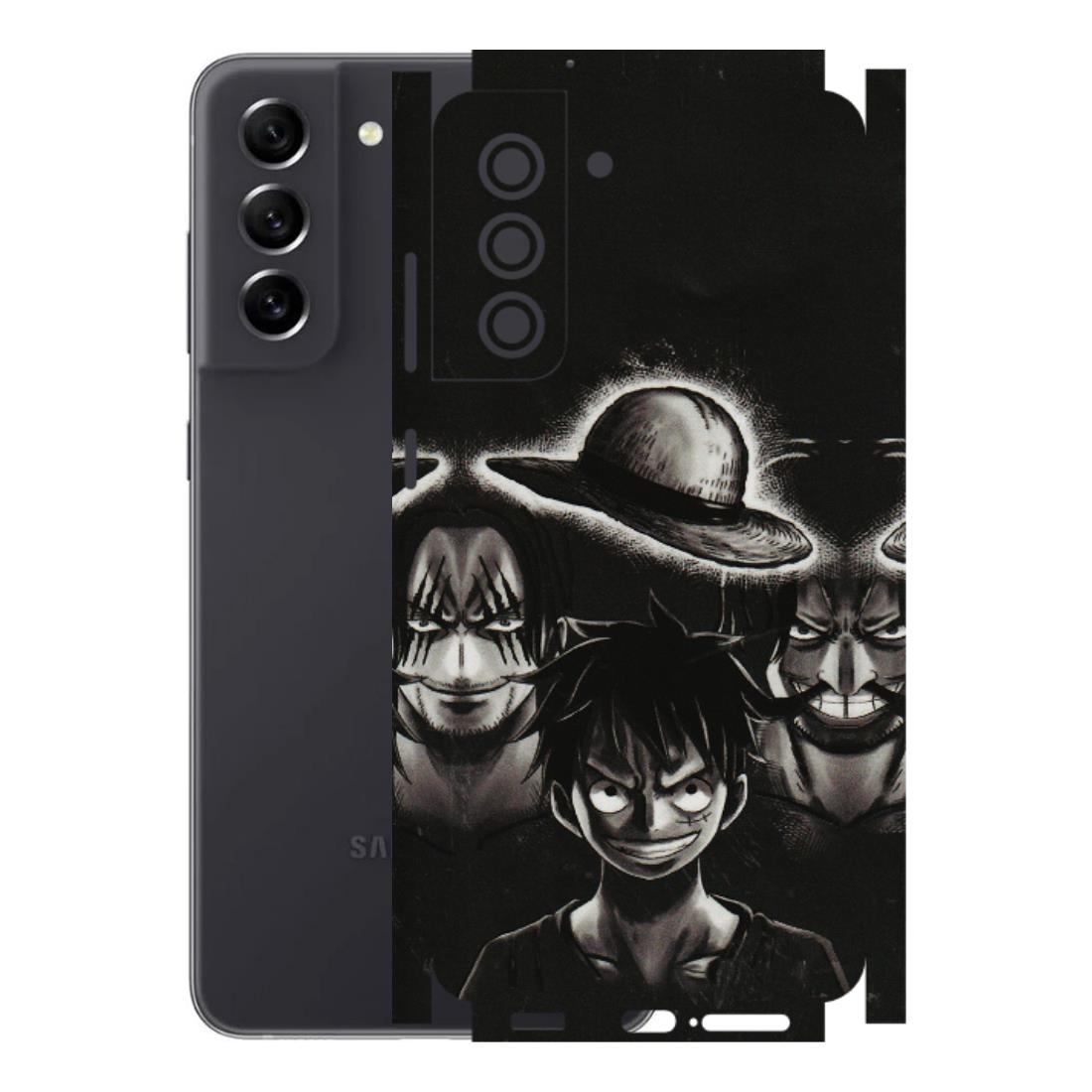 Samsung A/S Series Phone Skins (All Models) - Black Luffy Hat - 3D Embossed Finish (L-57) Samsung Galaxy S21 FE 5G