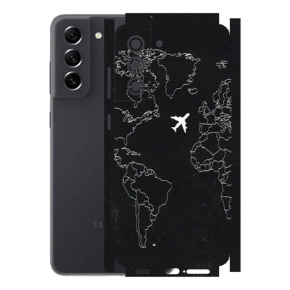 Samsung A/S Series Phone Skins (All Models) - Never Ending Travel - 3D Embossed Finish (L-79) Samsung Galaxy S21 FE 5G