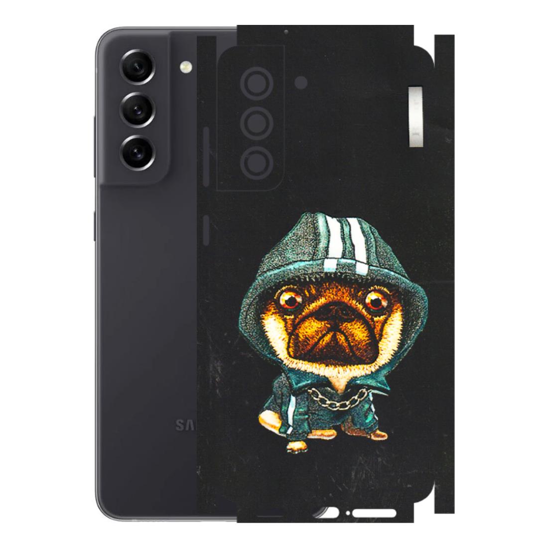 Samsung A/S Series Phone Skins (All Models) - Puppy N Hoodie - 3D Embossed Finish (L-90) Samsung Galaxy S21 FE 5G