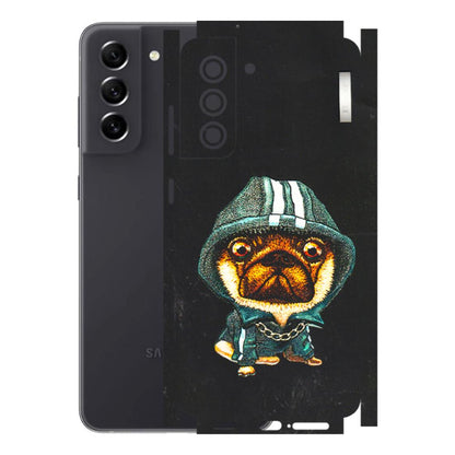 Samsung A/S Series Phone Skins (All Models) - Puppy N Hoodie - 3D Embossed Finish (L-90) Samsung Galaxy S21 FE 5G