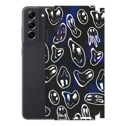 Samsung A/S Series Phone Skins (All Models) - Distorted Smileys - 3D Embossed Finish (L-92) Samsung Galaxy S21 FE 5G