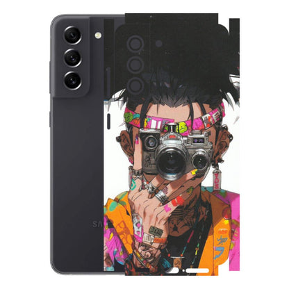 Samsung A/S Series Phone Skins (All Models) - Camera Lover Girl - Matte Finish (M-09) Samsung Galaxy S21 FE 5G
