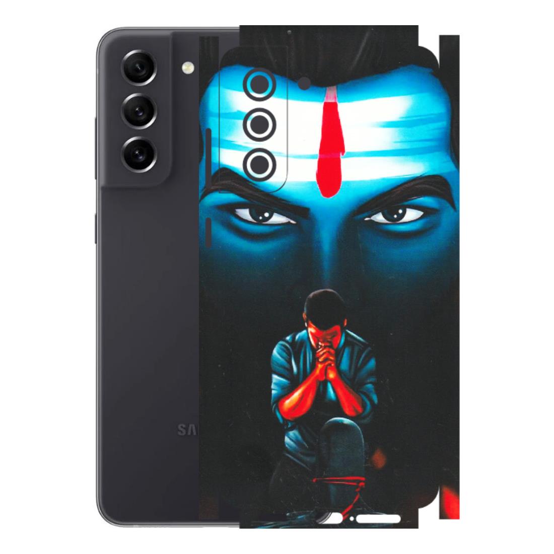 Samsung A/S Series Phone Skins (All Models) - Mahakal Bhakt - Matte Finish (M-112) Samsung Galaxy S21 FE 5G