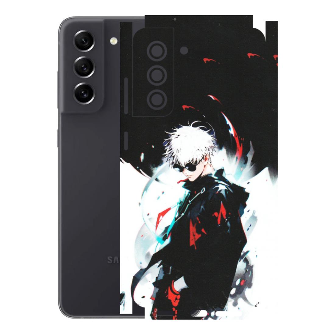 Samsung A/S Series Phone Skins (All Models) - Gojo Powerful Charater Kaisen Anime - Matte Finish (M-144) Samsung Galaxy S21 FE 5G