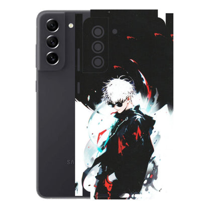 Samsung A/S Series Phone Skins (All Models) - Gojo Powerful Charater Kaisen Anime - Matte Finish (M-144) Samsung Galaxy S21 FE 5G