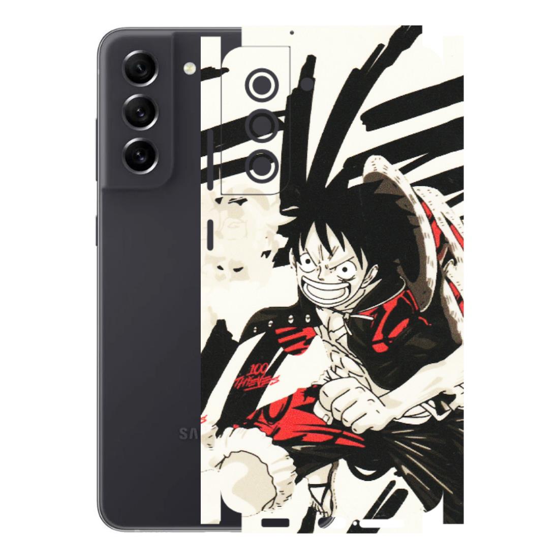 Samsung A/S Series Phone Skins (All Models) - Monkey D.Luffy Manga Anime - Matte Finish (M-145) Samsung Galaxy S21 FE 5G